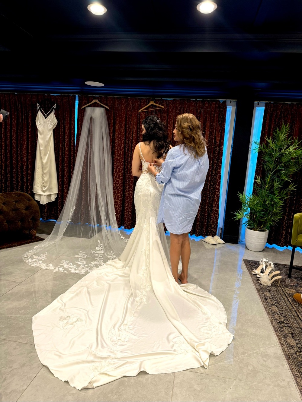 Wedding Dress with Veil